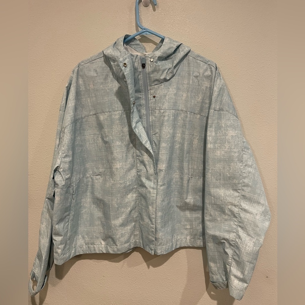 Traj3ctory XXL Aqua Blue Windbreaker.